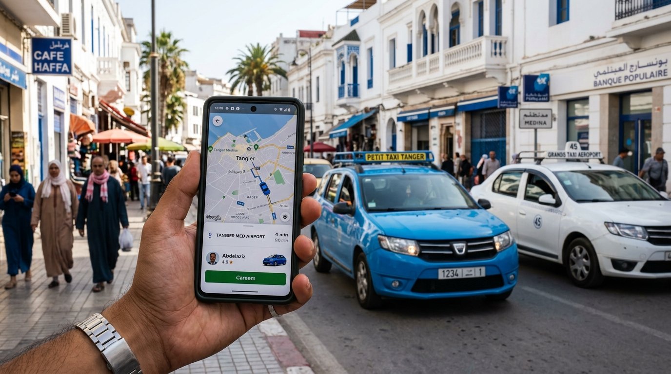 Y a-t-il Uber, InDrive ou Careem à l'Aéroport de Tanger ?